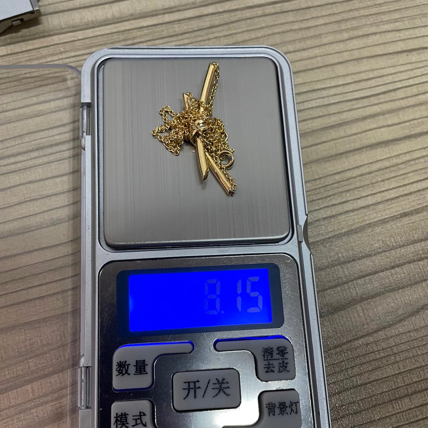 TIF37663713客版光金扭绳项链