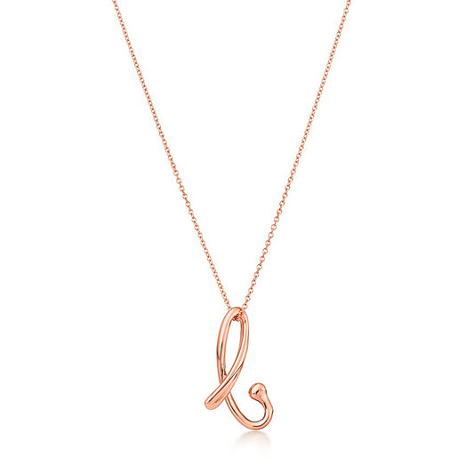 TIF88728645B letter light gold pendant