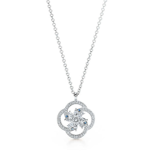 TIF5008019 diamond rotating flower small pendant