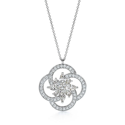 TIF18920683 diamond rotating flower large pendant