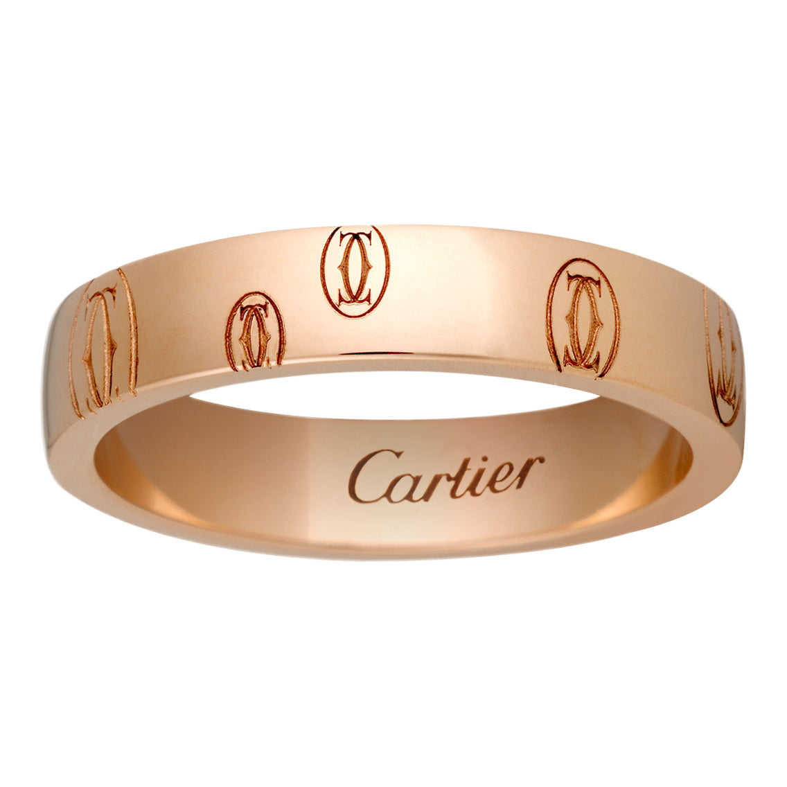 KDY-B4051100 light gold LOGO bar ring