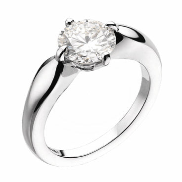 BGL-AN854469光金卜面直臂十字四爪钻戒1ct
