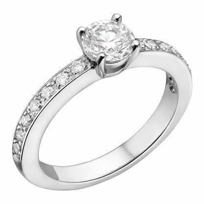 BGL-AN853565交叉四爪镶石平面直臂钻戒0.73ct