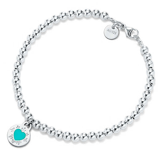 TIF70208787 round brand heart-shaped bead bracelet