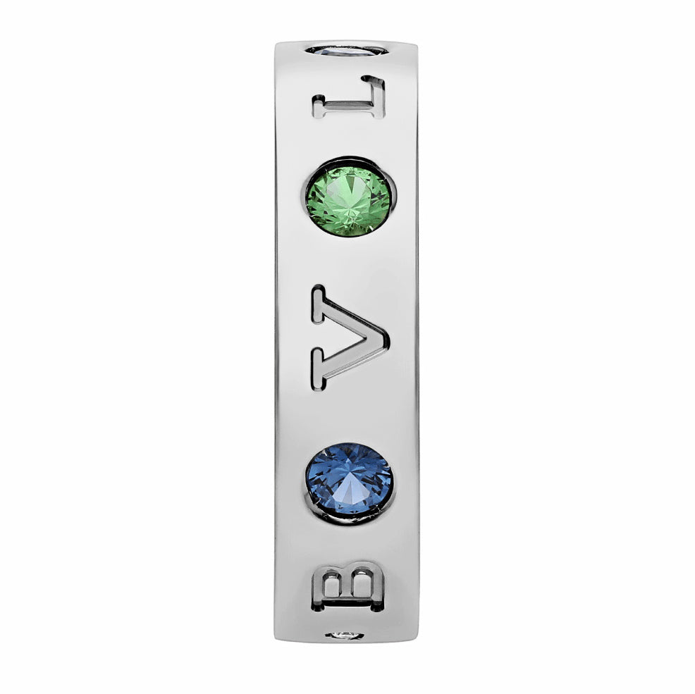 BGL-AN857669彩宝款字母条戒