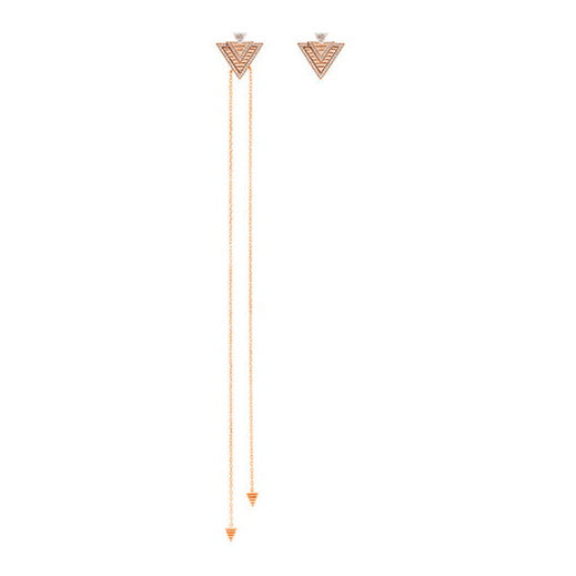 MARLI gold earrings full of diamonds and triangles