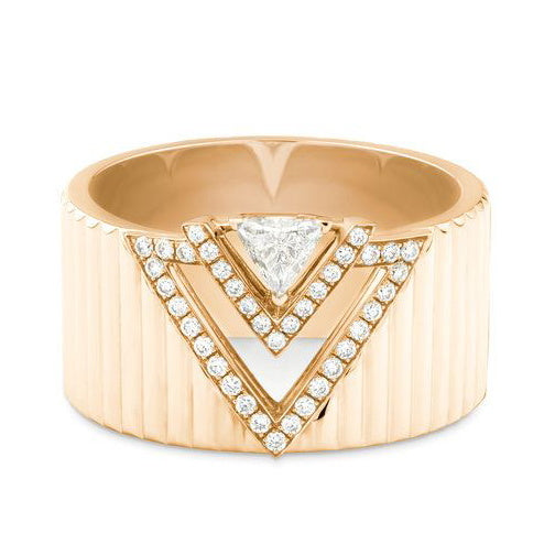 AVAN-R2 fat triangle ring (main stone 4.7mm)