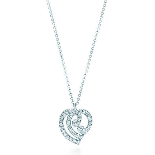 TIF80403851 diamond-shaped peach-shaped pendant