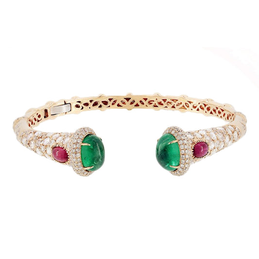 BGL-BR275920 colorful diamond open bracelet