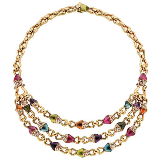 BGL-CL982081 Colorful Goldfish Necklace