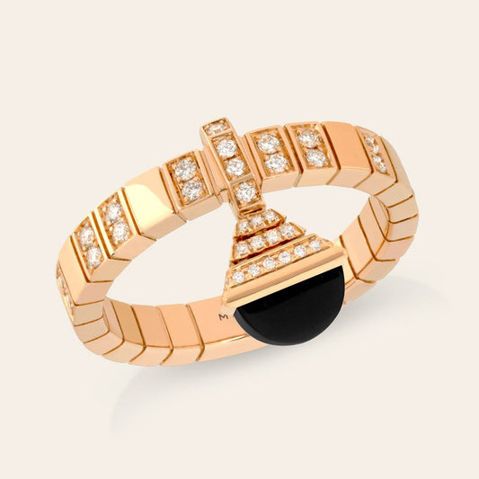 MR-CLEO-R42 cone agate ring