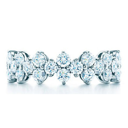 TIF60548837 round diamond prong inlay ring 16#