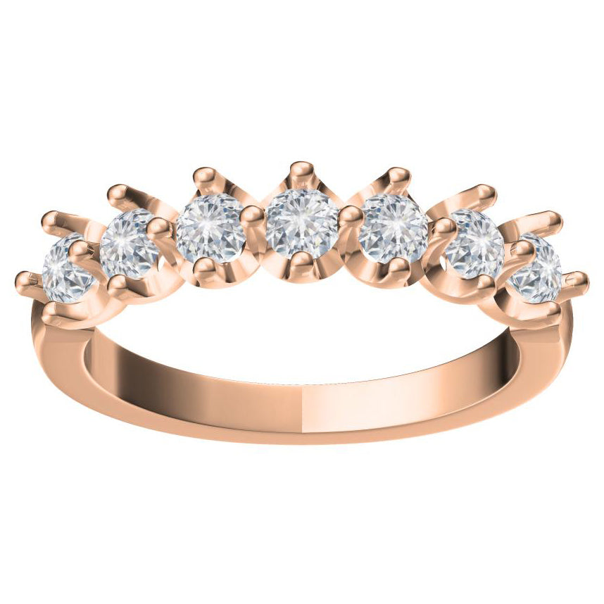 TIF76451016U groove prong inlay ring 13#