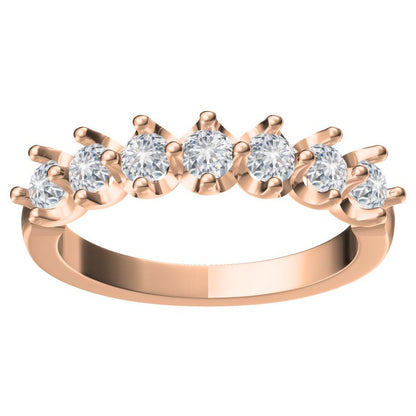 TIF76451016U groove prong inlay ring 13#