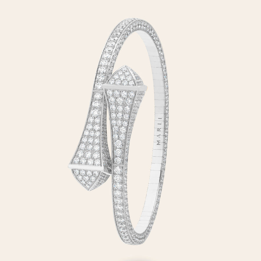 MR-CLEO-B7 full diamond cone bracelet