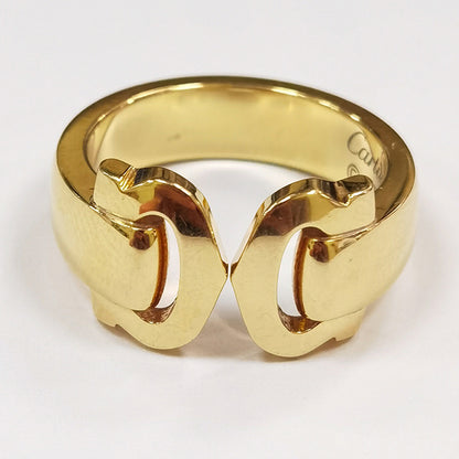 KDY-BA990623 double C light gold ring guest version