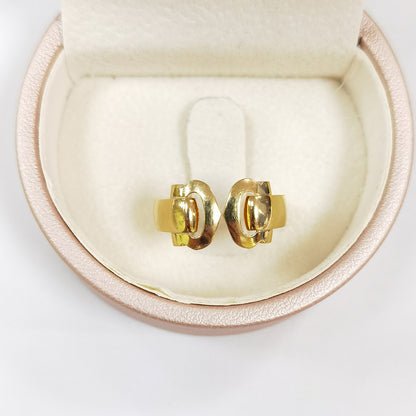 KDY-BA990623 double C light gold ring guest version