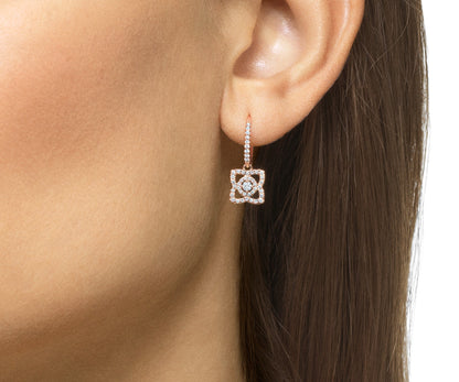 DBES-E102145 plum blossom diamond earrings