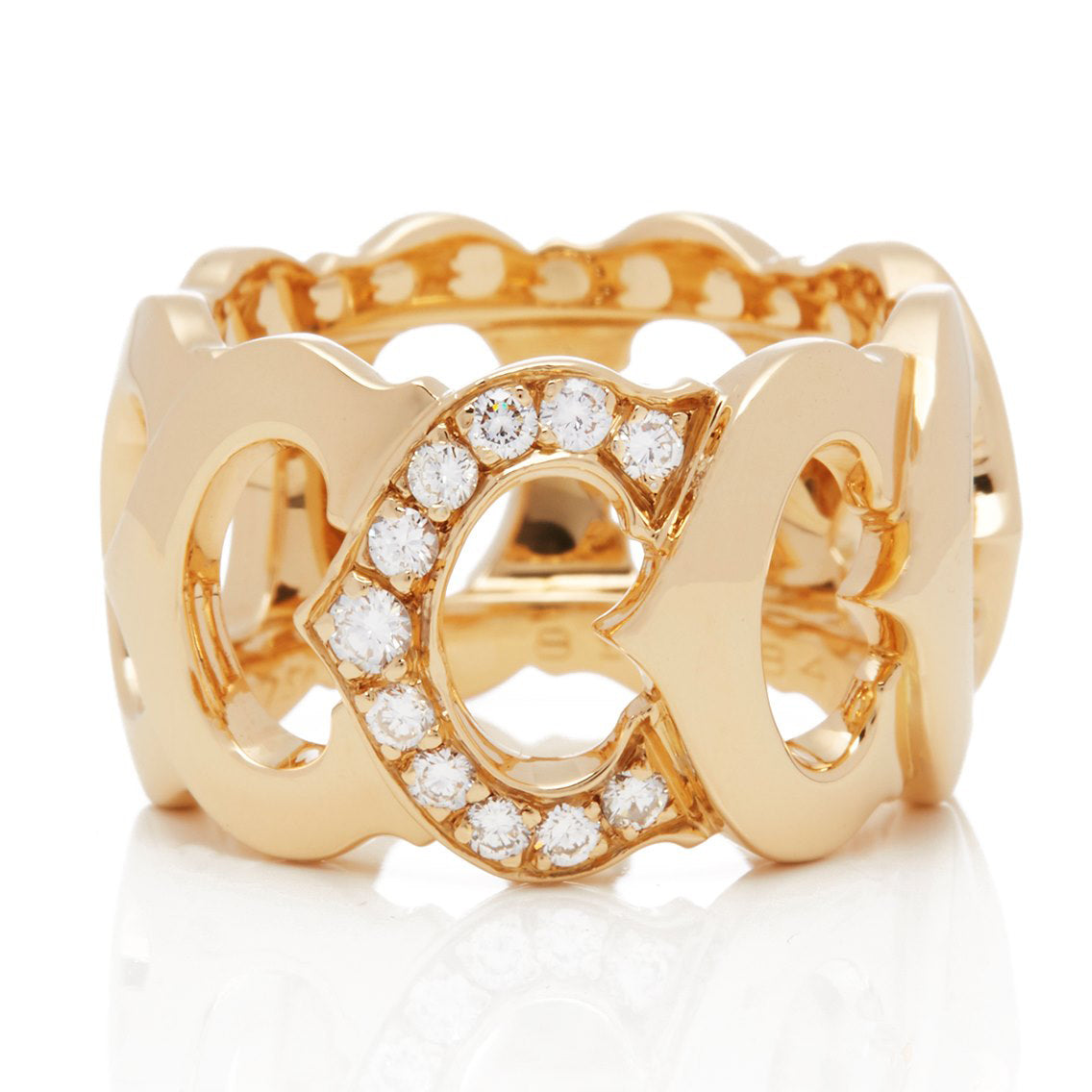 KDY-F8300897 letter C all-over ring