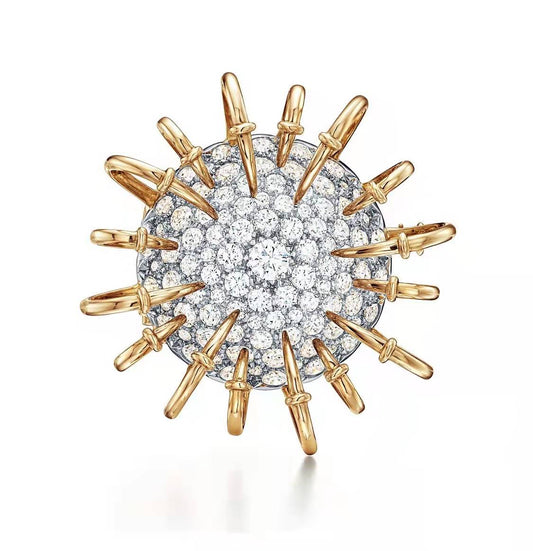 TIF78233762 dense diamond brooch