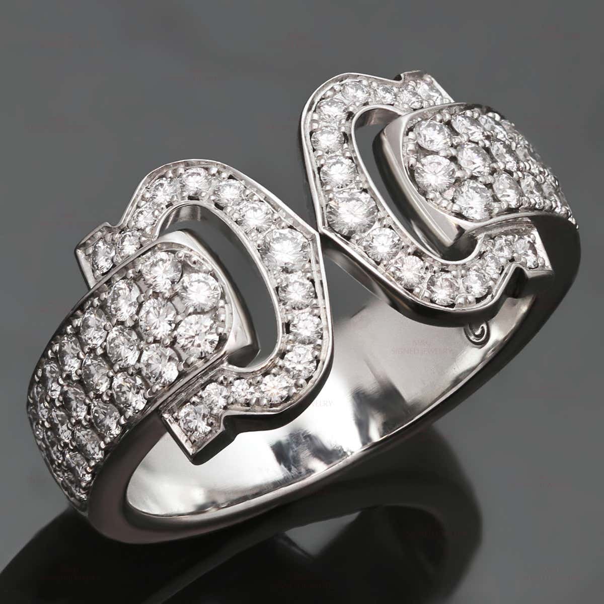 KDY-L8511853 full diamond double C ring open ring