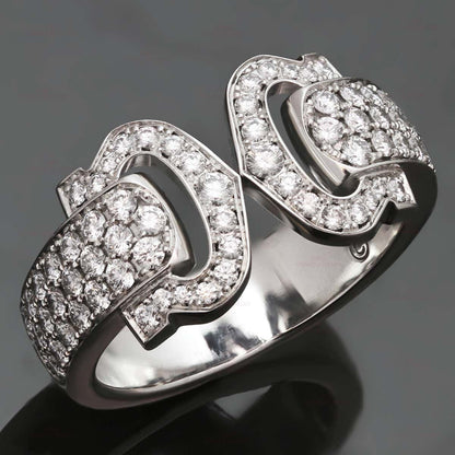 KDY-L8511853 full diamond double C ring open ring