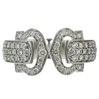KDY-L8511853 full diamond double C ring open ring