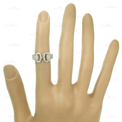 KDY-L8511853 full diamond double C ring open ring