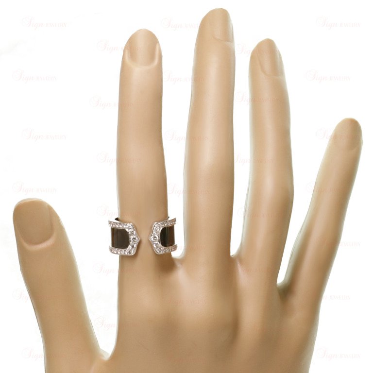 KDY-MJ117977 agate double C open ring