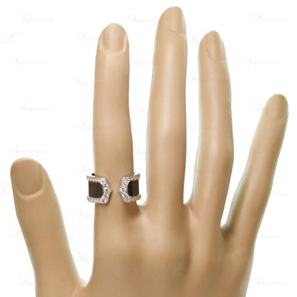 KDY-MJ117977 agate double C open ring