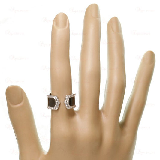 KDY-MJ117977 agate double C open ring