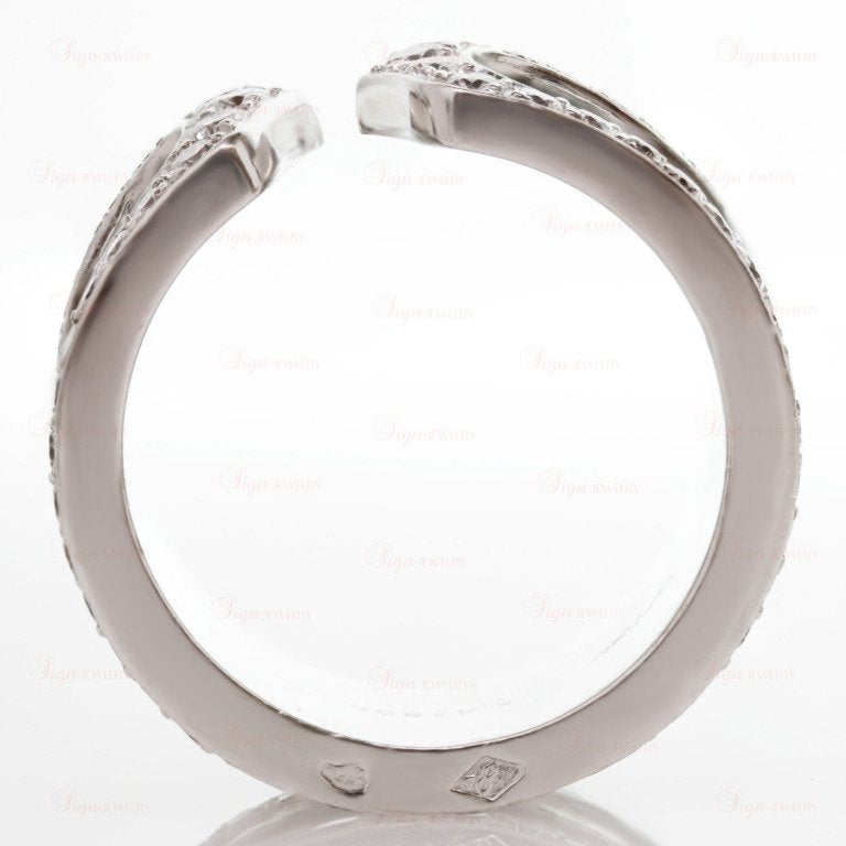KDY-MJ117977 agate double C open ring