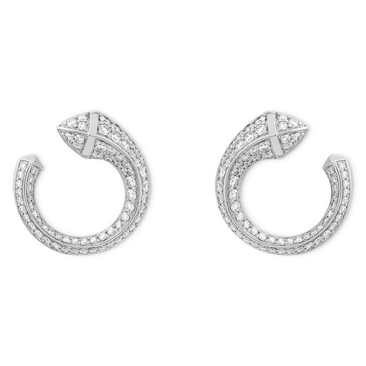 MR-CLEO-E35 snake-shaped tapered earrings