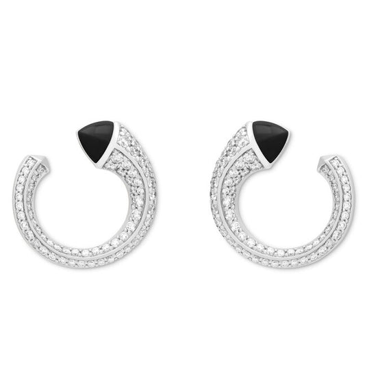 MR-CLEO-E34 snake-shaped tapered earrings