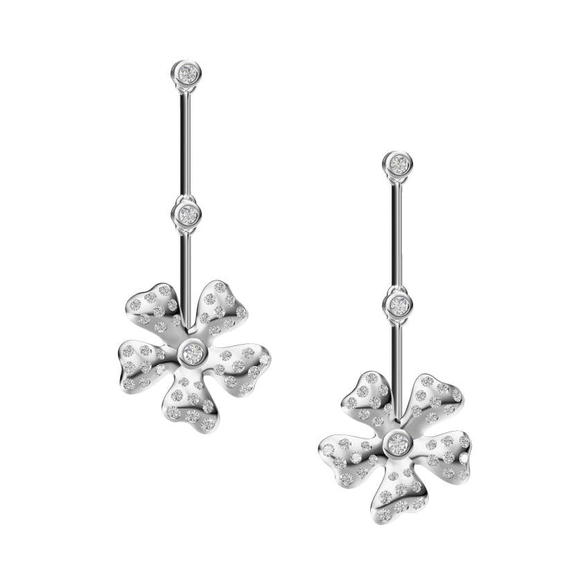 DBES-E8208174 five-petal earrings (pair)
