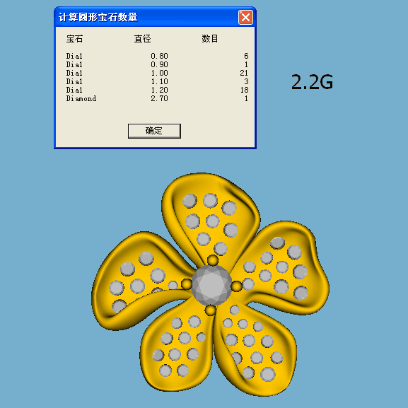 DBES-2894233 five-petal petal pendant