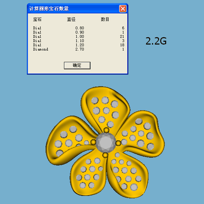 DBES-2894233 five-petal petal pendant