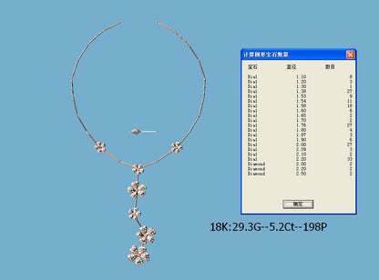 DBES-N5458716花瓣项链