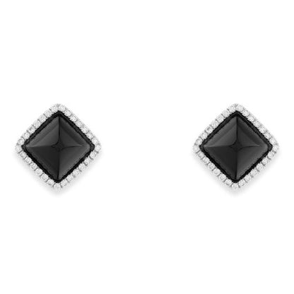 MR-CLEO-E3, four-corner agate stud earrings