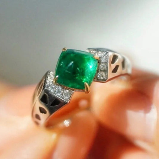 KDY-K1979337 cross four-claw color square gemstone agate sword and halberd arm ring