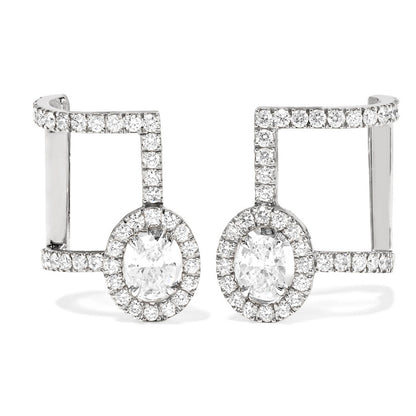 MSK-8854 Messica egg-shaped diamond ear clip