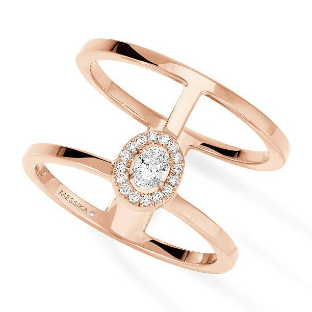 MSK-06173 double ring light gold ring