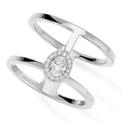 MSK-06173 double ring light gold ring