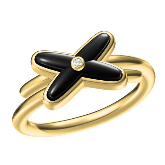 SM-365357 cross x car agate ring