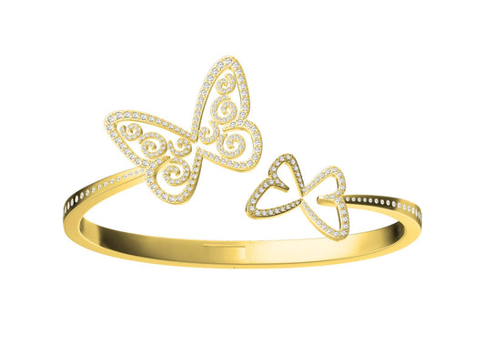 MSK-4597-MESSIKA bracelet, opening, butterfly