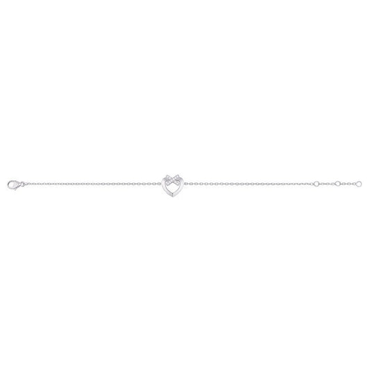SM-082212 Heart-Shaped Cross Bracelet