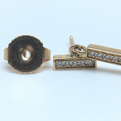 TIF78047362 guest version full diamond T-shaped bar earrings