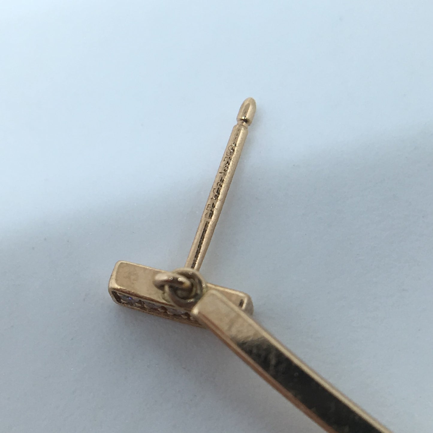 TIF78047362 guest version full diamond T-shaped bar earrings