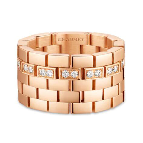 SM-083907 Five rows of tanks single row diamond ring