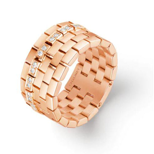 SM-083907 Five rows of tanks single row diamond ring